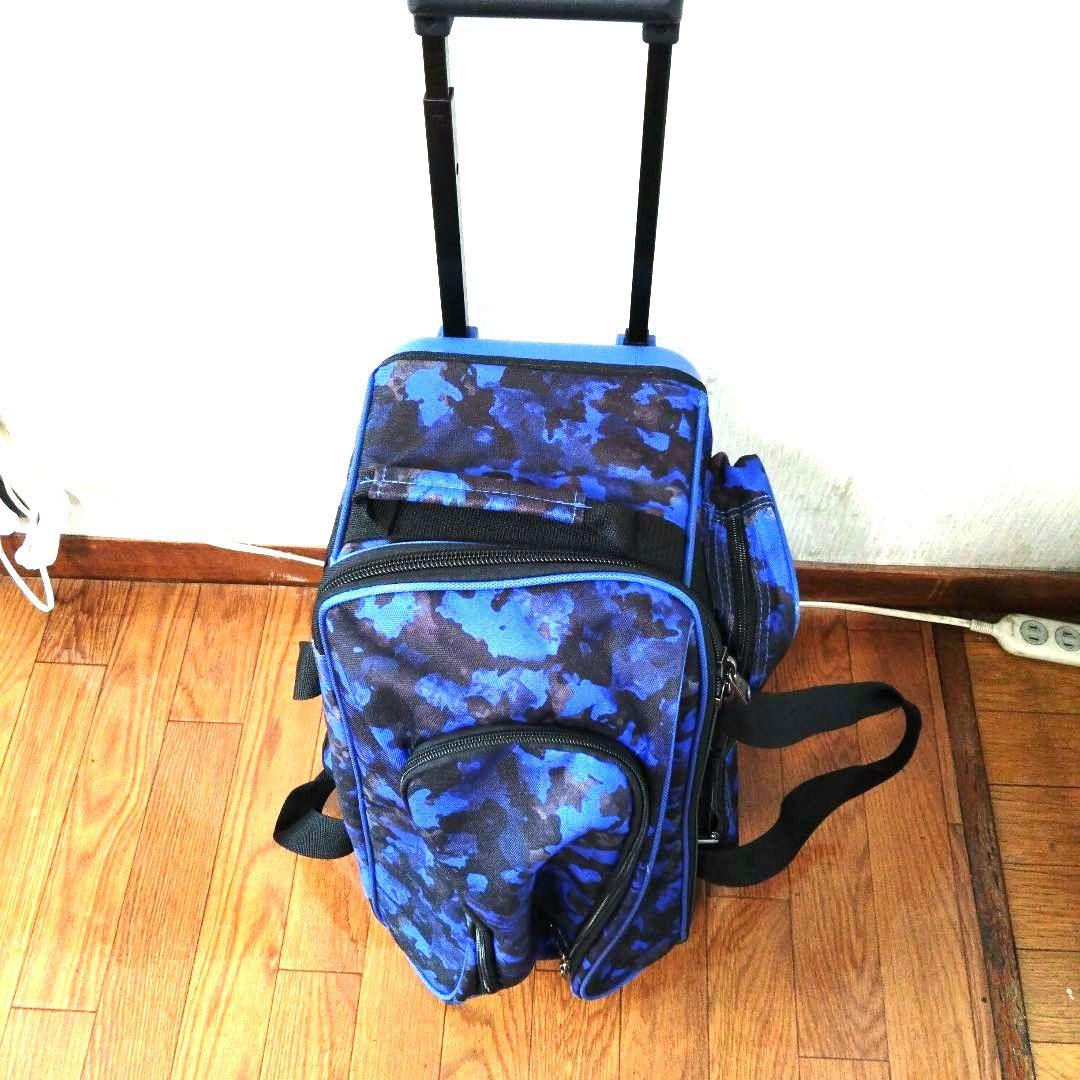 Brunswick ゾーンダブルローラーバッグ ブルーカオス 2個用