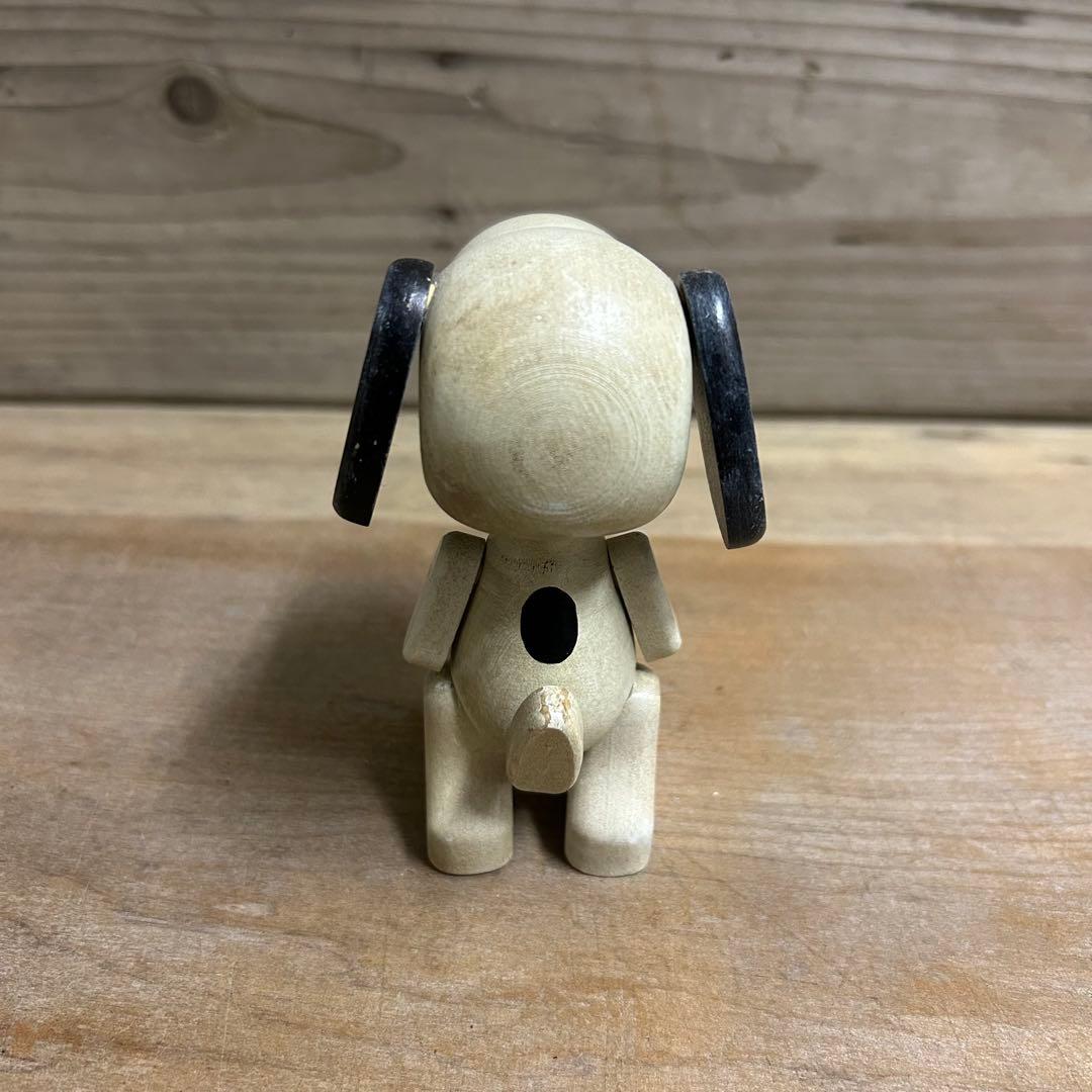 ヴィンテージ 木製 スヌーピー フィギュア a