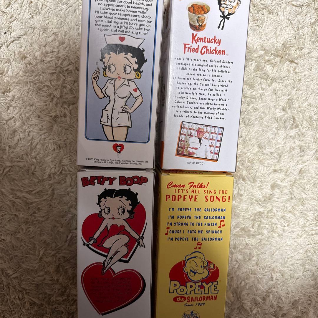 Funko Betty Boop ボブルヘッド 4点セット　ベティー　ポパイ