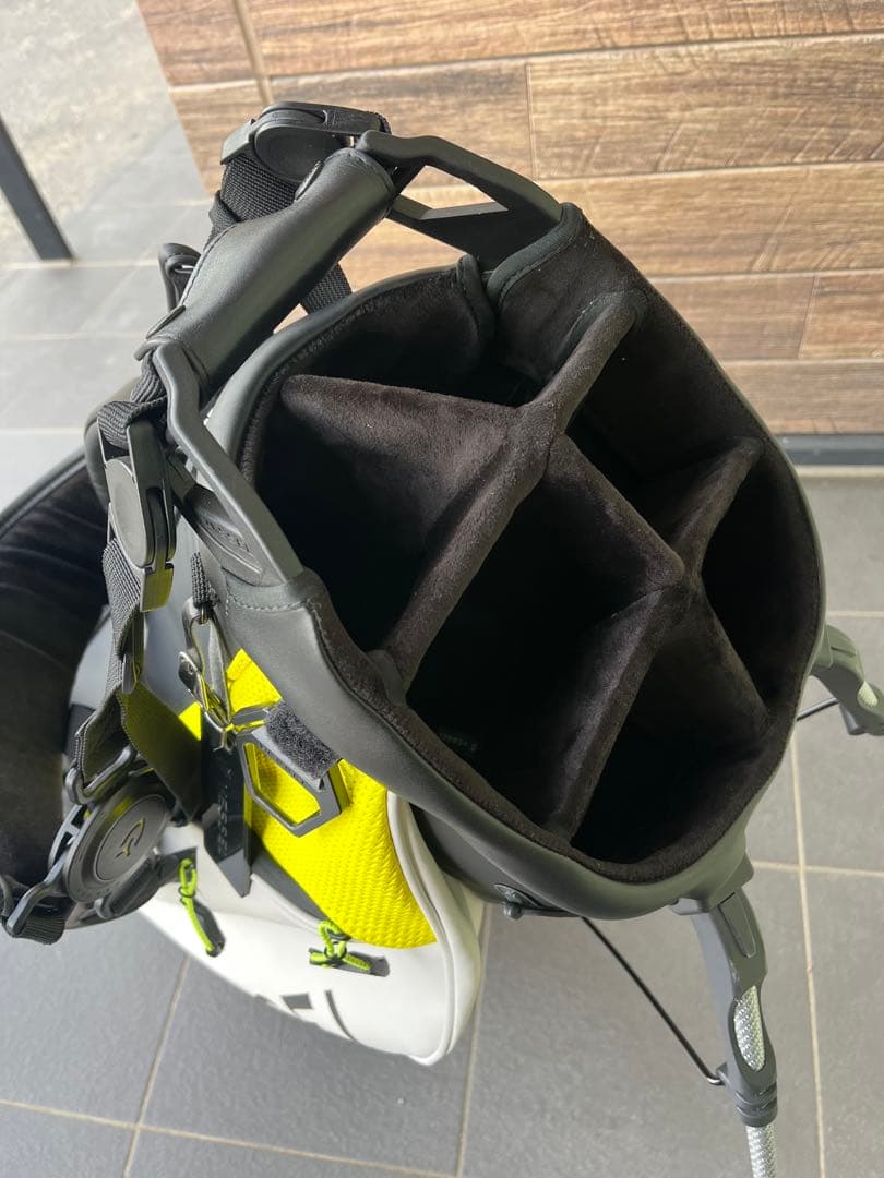 太*郎様 Vessel キャディバッグ ホワイト/イエロー/ブラック