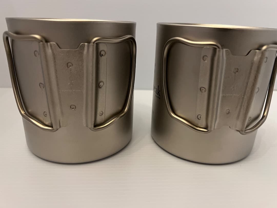 【未使用・米国仕様】スノーピーク　チタンダブルウオールマグ６００　２個セット