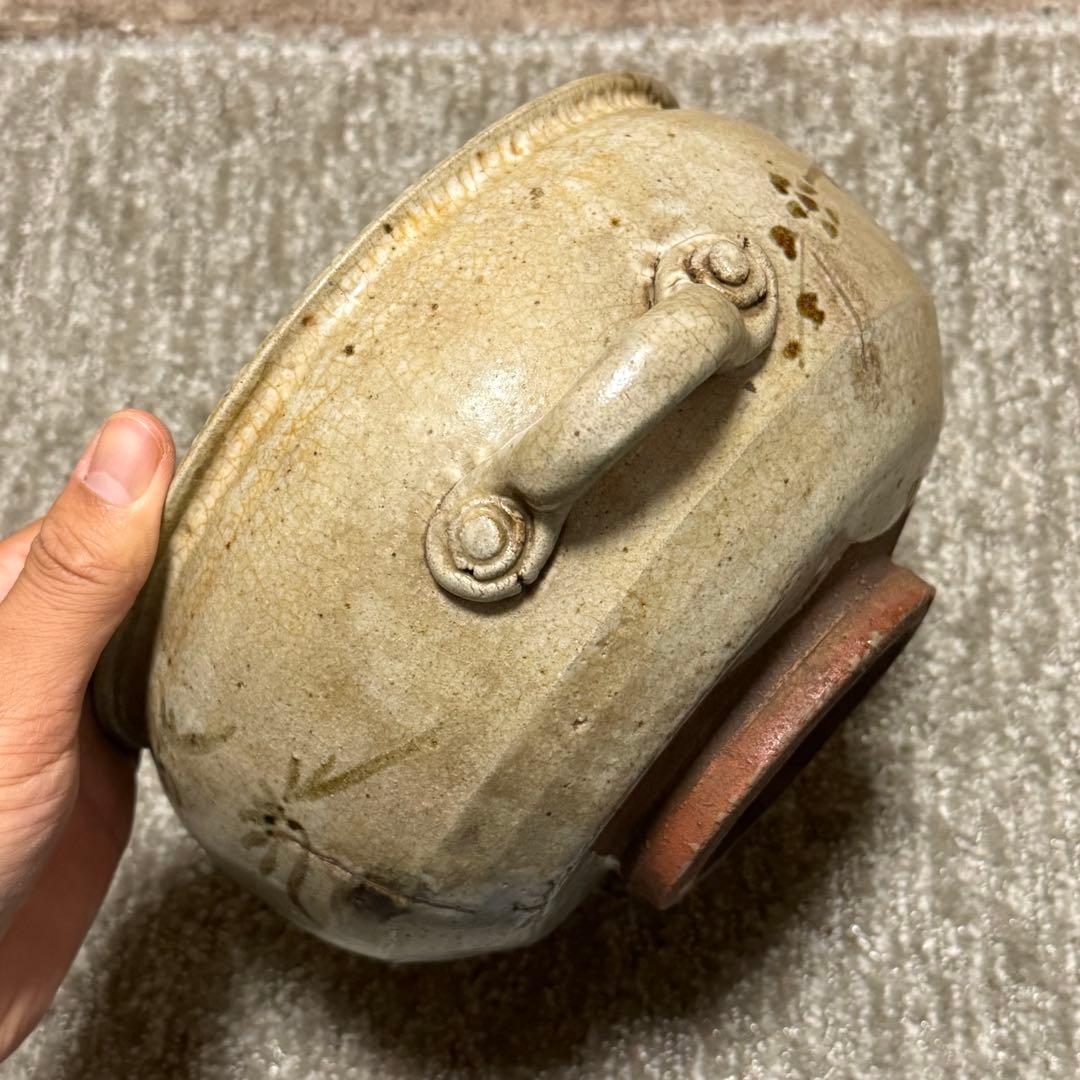 茶道具　唐津焼　古唐津　絵唐津　鉢　時代箱