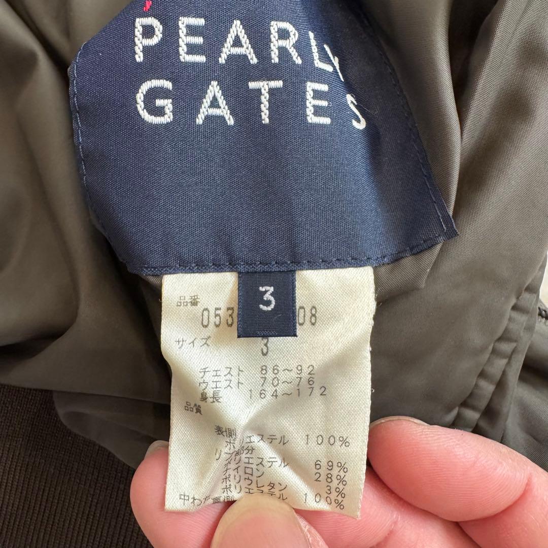 【パーリーゲイツ】美品　スニードジャケット　カーキ　ブラック　サイズ 3