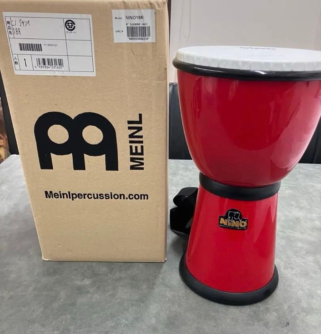 【MEINEL】NINO 18R（レッド）ジャンベ★ドラム 打楽器 知育楽器