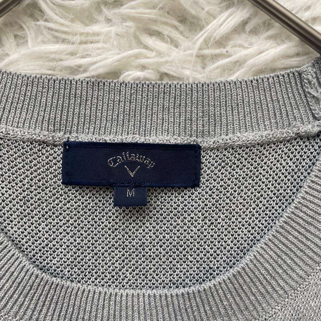 美品　Callaway 刺繍　長袖　ニット　セーター　洗える
