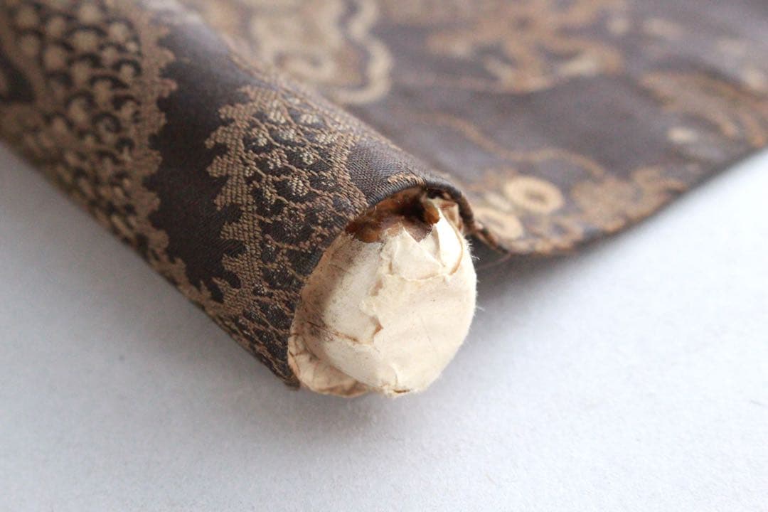 No4908 掛軸　仏教美術　日蓮曼荼羅　肉筆紙本　髭曼荼羅　古美術　送料無料