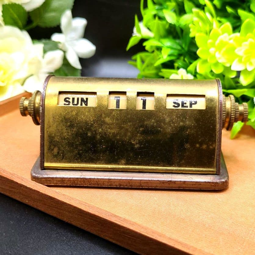 回転式 パークシャーマン デスクカレンダー ヴィンテージ レトロ