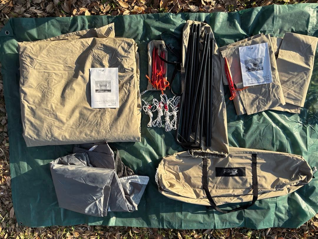 FIELDOOR バップテント320 T/C & サイドシート左右2枚セット