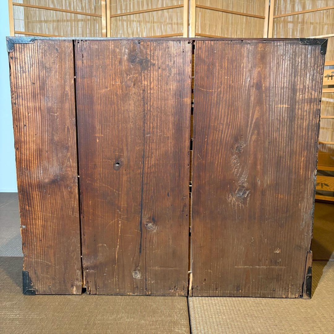 船箪笥　和箪笥　時代金具 キャビネット ローチェスト アンティーク 和家具