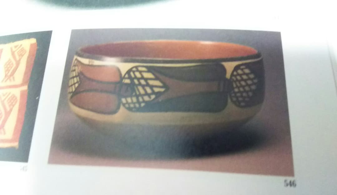 ナスカ文化 トウガラシ文茶碗 （鉢）！ アンデス、ペルー 、骨董