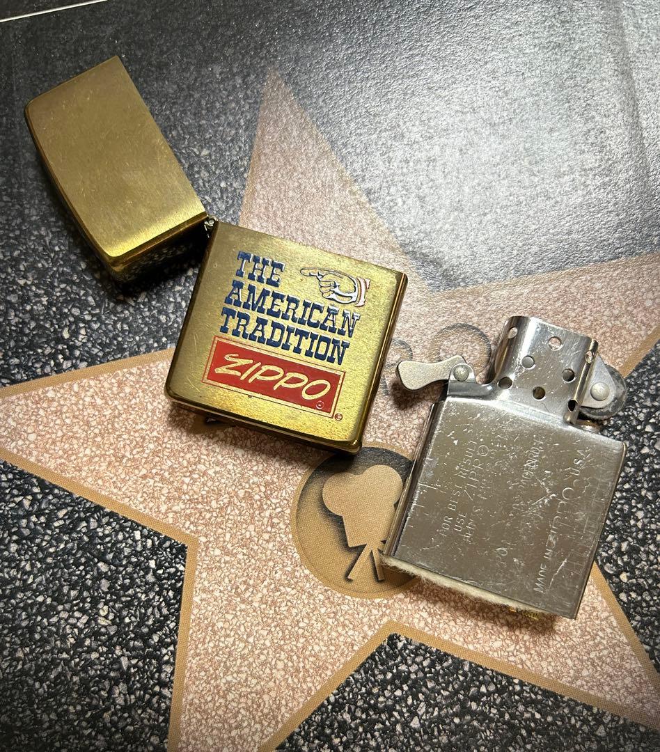 1989年製　アメリカン　トラディション　ジッポー　ブラス