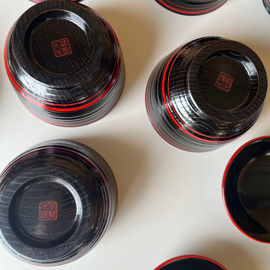 山中塗 喜八工房 喜八作 背高 吸椀　木製　本漆 未使用　共箱