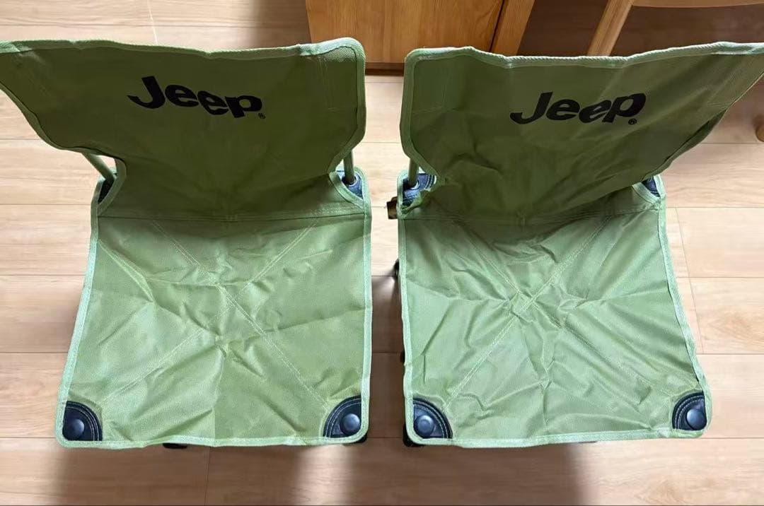 Jeep キャンプ用テーブル＆チェア2脚セット 収納袋付き　新品