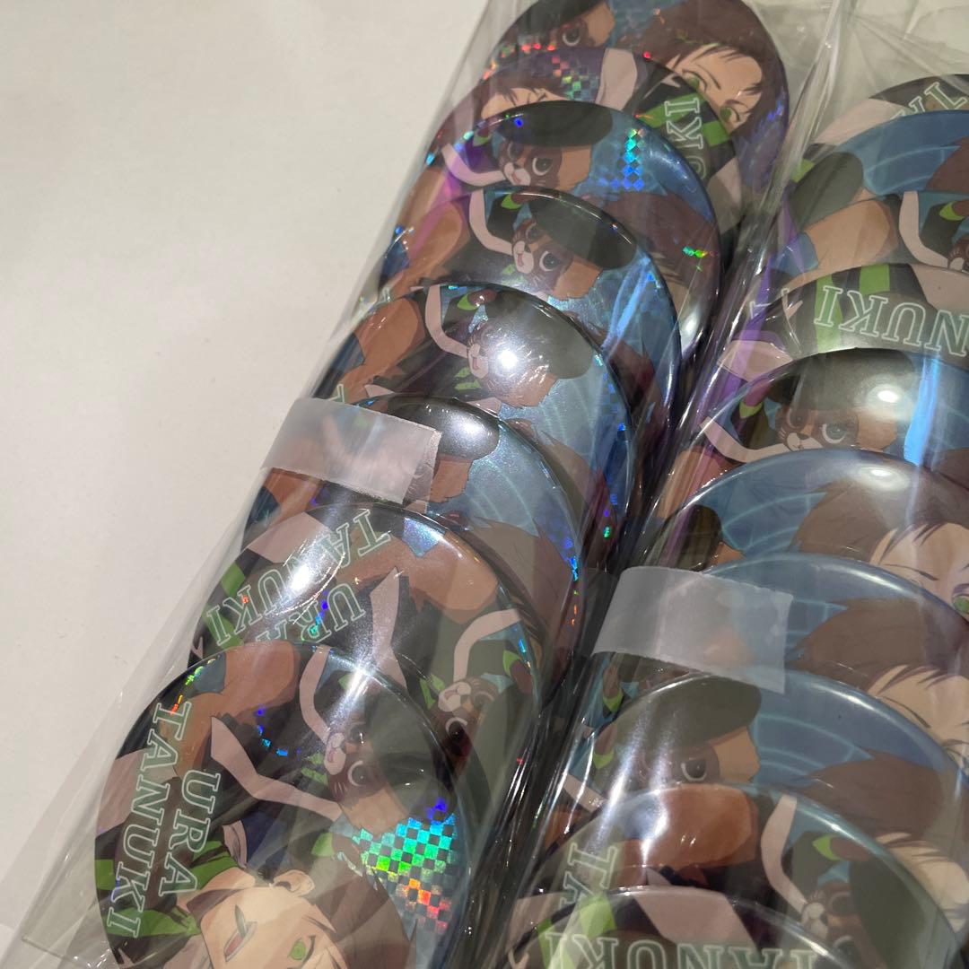 L25.うらたぬき 浦島坂田船 date 愚かなオルカ 缶バッジ 等身