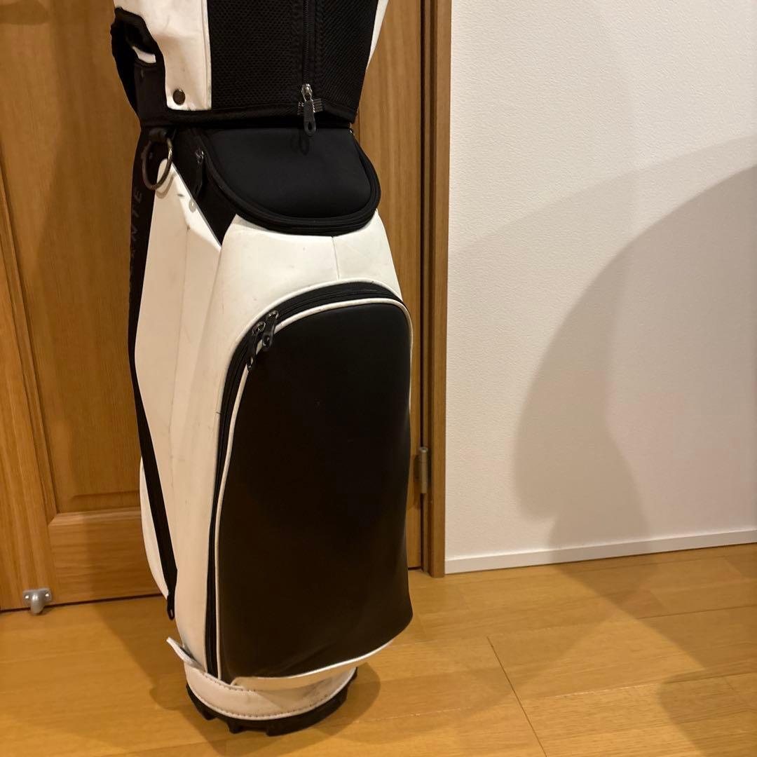 DESCENTE キャディバッグ ホワイト/ブラック