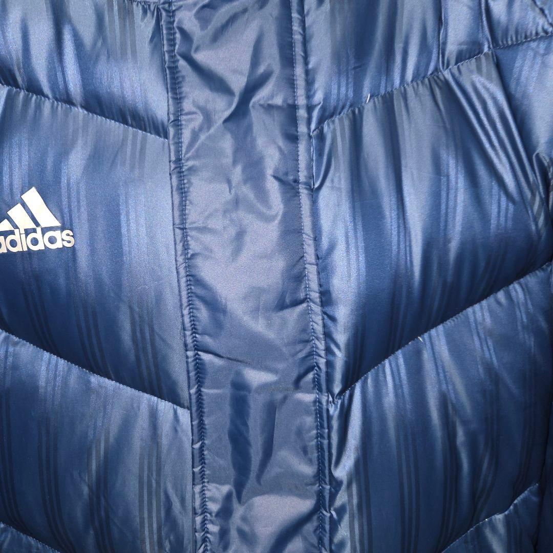 未使用品adidas ネイビー グランドコート　ダウンコート フード付き2XO
