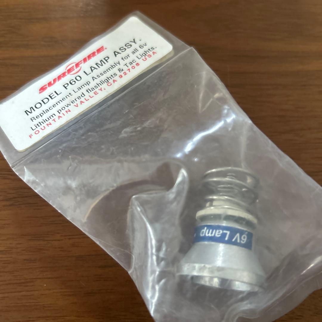 SUREFIRE 6p、バルブASSY、3vリチウム電池4本、ホルダーset