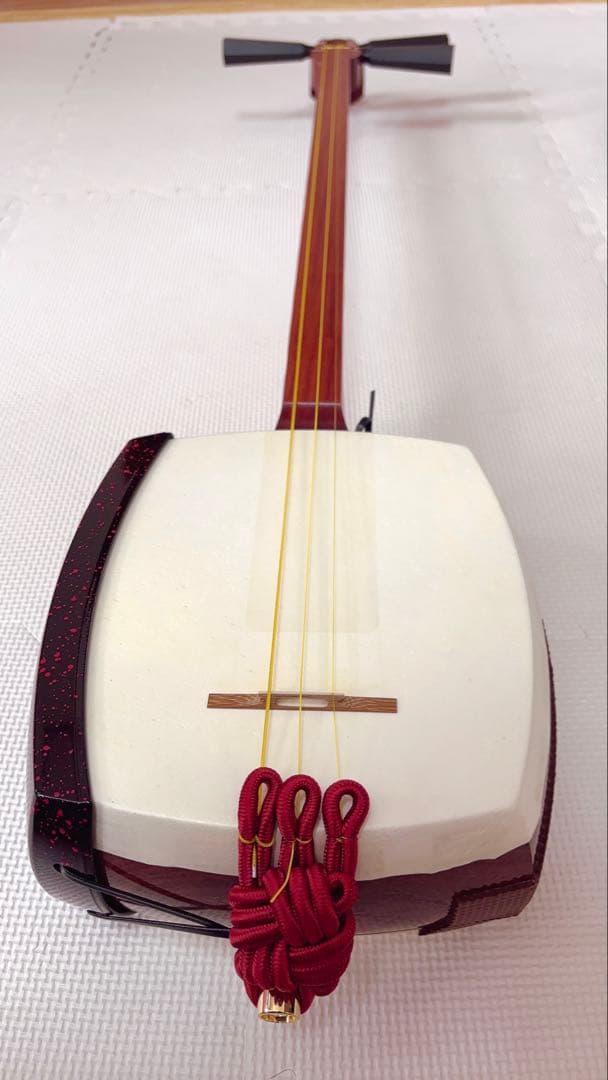 （特上）津軽花林三味線　撥　ケース付き