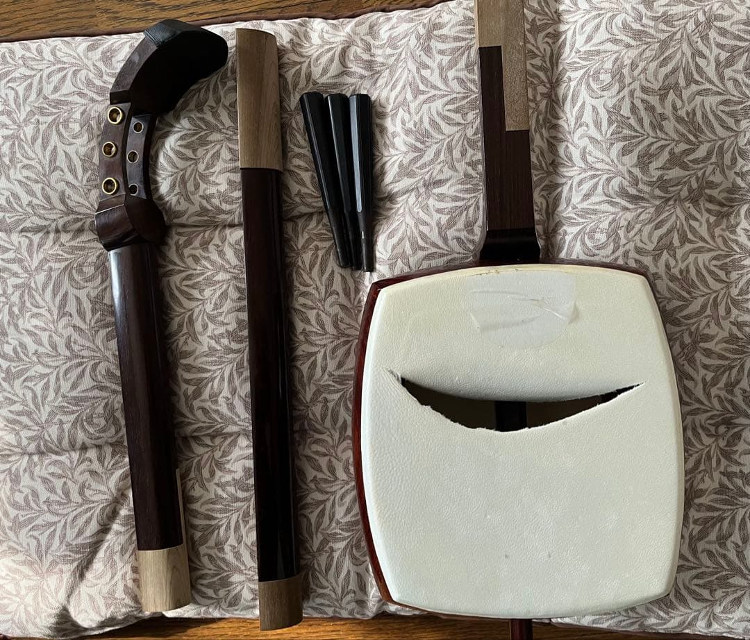 地唄用　三味線本体 紫檀