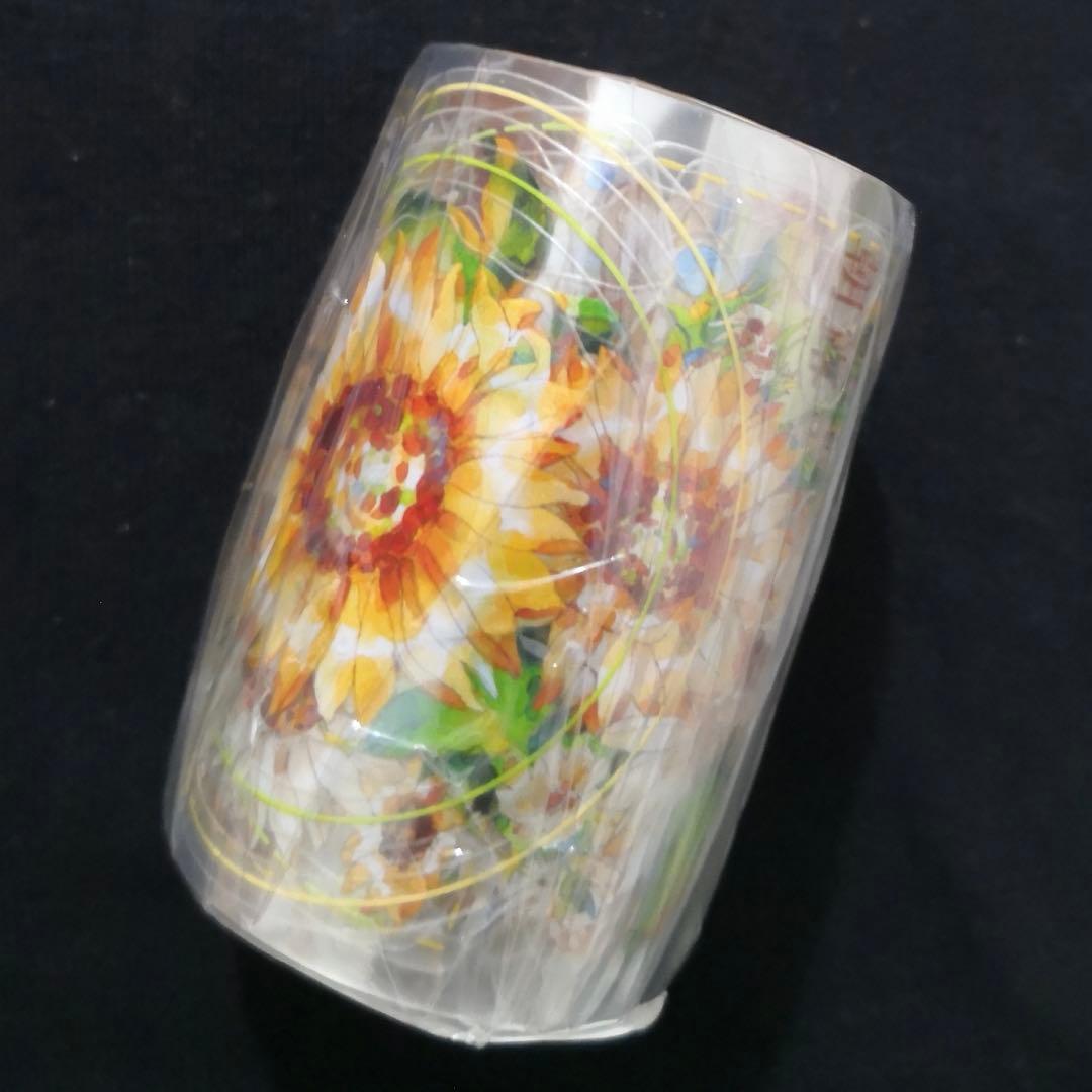 【8748】海外　マステ　5m巻売り　PETカッティング　お花系　向日葵