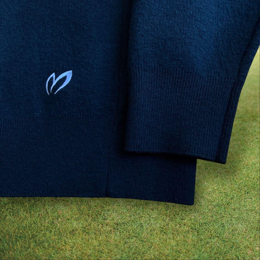 マスターバニー　 3D ニット　セーター　ダークグレー　M〜L相当　ウール混　4