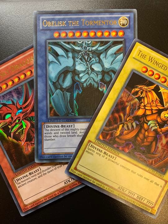 遊戯王　三幻神　英語版　ウルトラ　ラー　オベリスク　オシリス