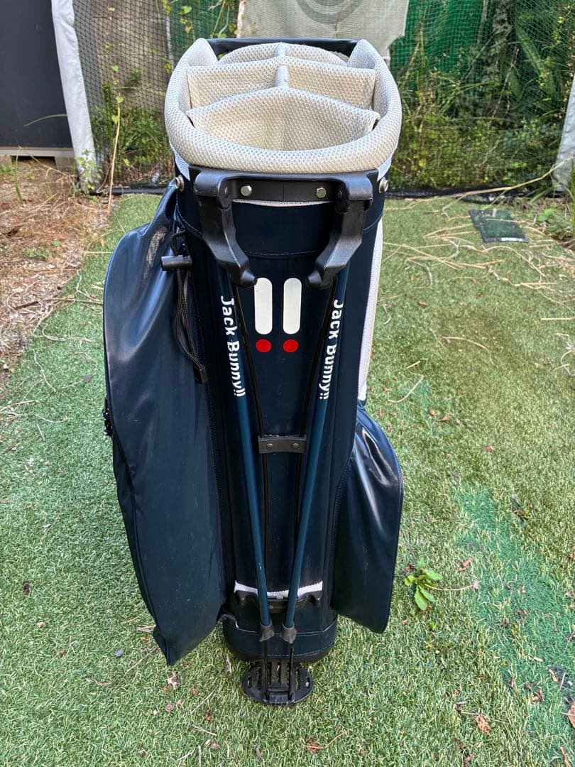 ジャックバニー　ゴルフバッグ・キャディバッグ ネイビー