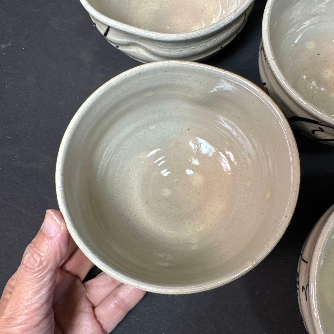 H21 送料無料　数茶碗　蓮月和歌　抹茶碗　木箱　茶道　溪和窯