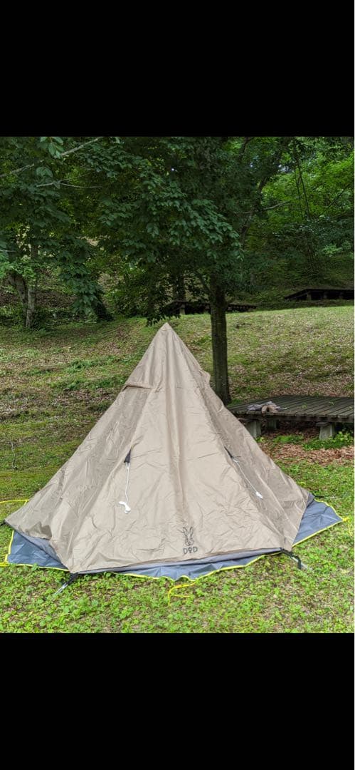 DOD(ディーオーディー) ワンポールテントS グランドシート付き