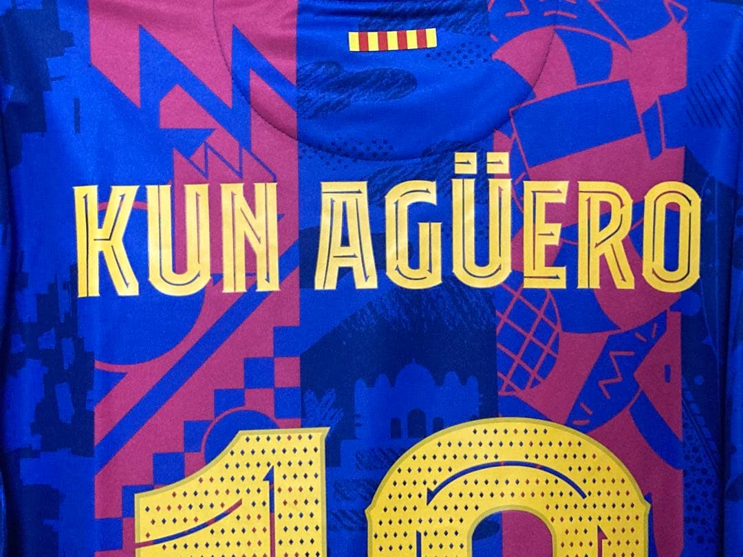 【正規品】アグエロ　バルセロナ　21/22 3rdレプリカ