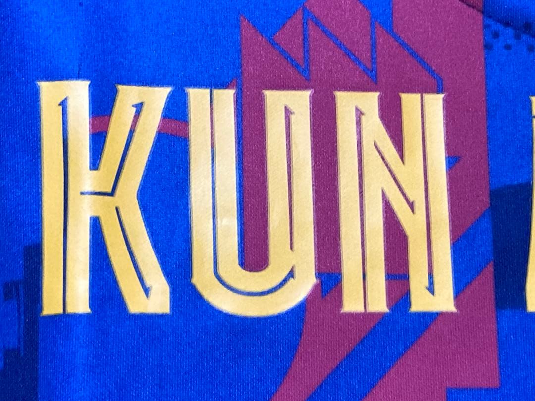 【正規品】アグエロ　バルセロナ　21/22 3rdレプリカ