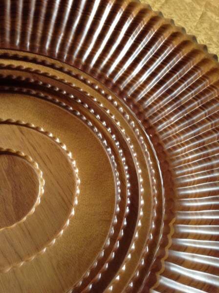 格安スタート・工芸品・特大・彫刻【木・飾り皿】直径90cm