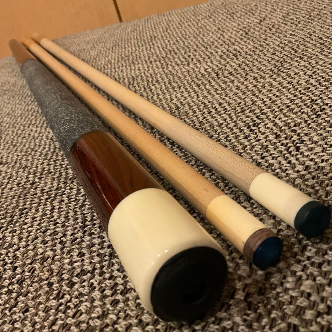 ロビンソン カスタム キュー　ココボロ×アイボリー 18山 逆ネジ　2シャフト
