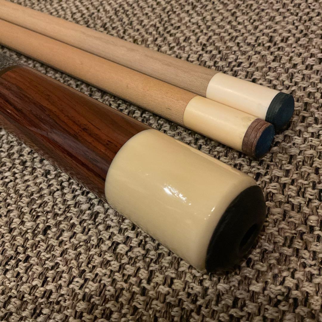 ロビンソン カスタム キュー　ココボロ×アイボリー 18山 逆ネジ　2シャフト