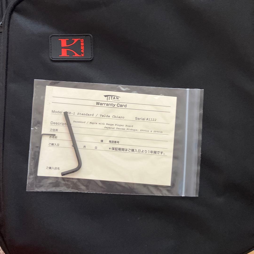 TITAN GUITARS KR-1STD USA 　ケース付