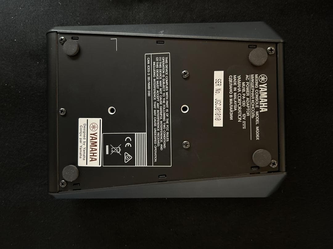 DJ機材 MG06X YAMAHA MIXING CONSOLE