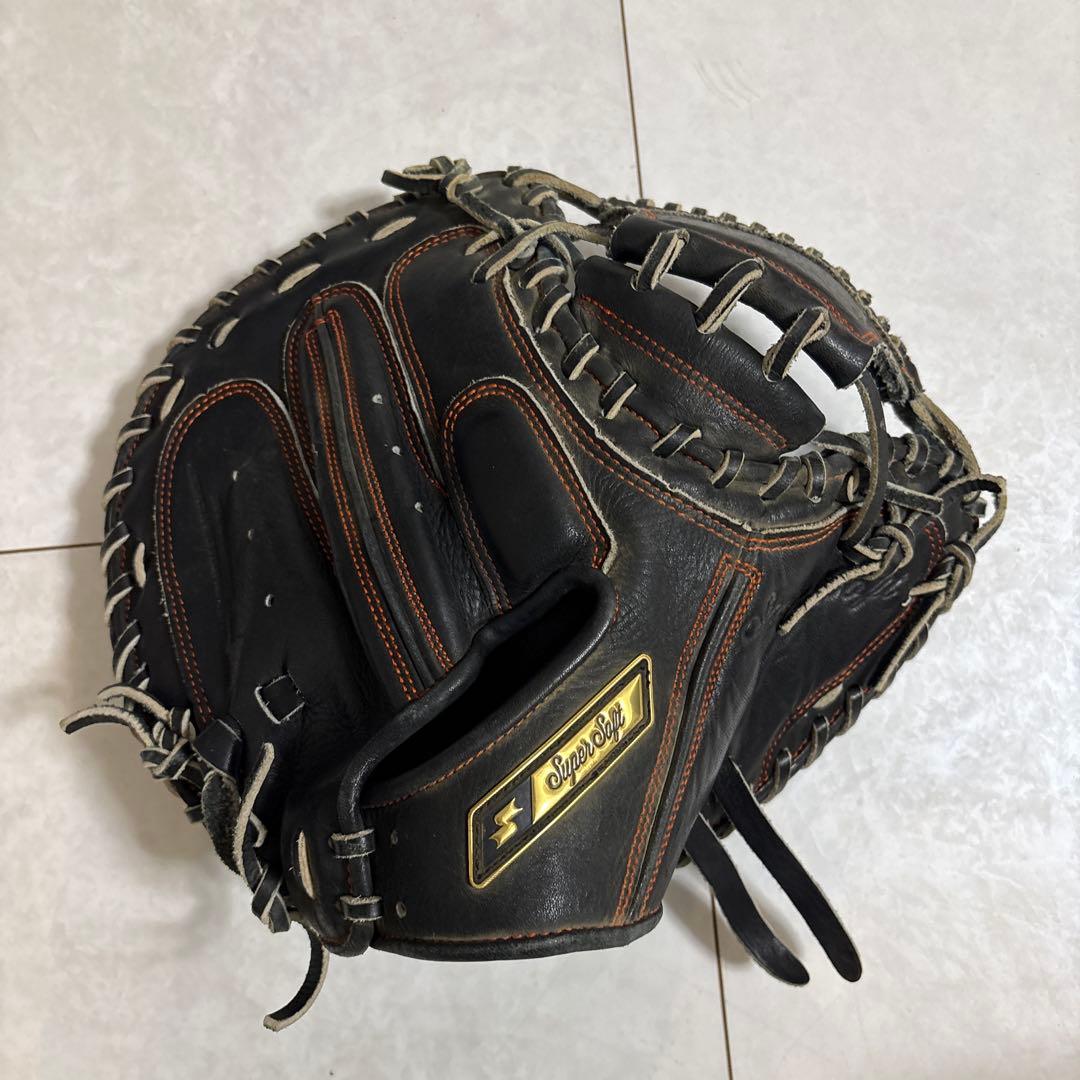 Super Soft 軟式キャッチャー グローブ ブラック