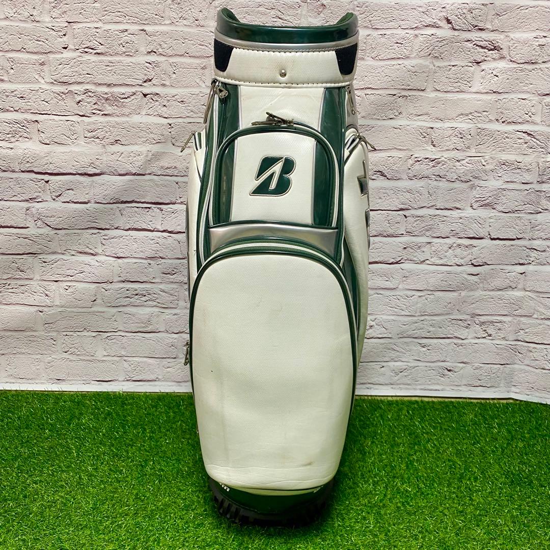 ブリヂストン TOUR B キャディバッグ ゴルフ 白 ホワイト グリーン
