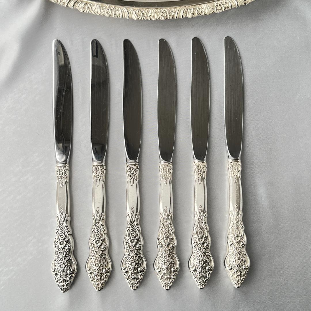 【Rogers Bros】ディナーナイフ 6本 RENAISSANCE 華麗！！