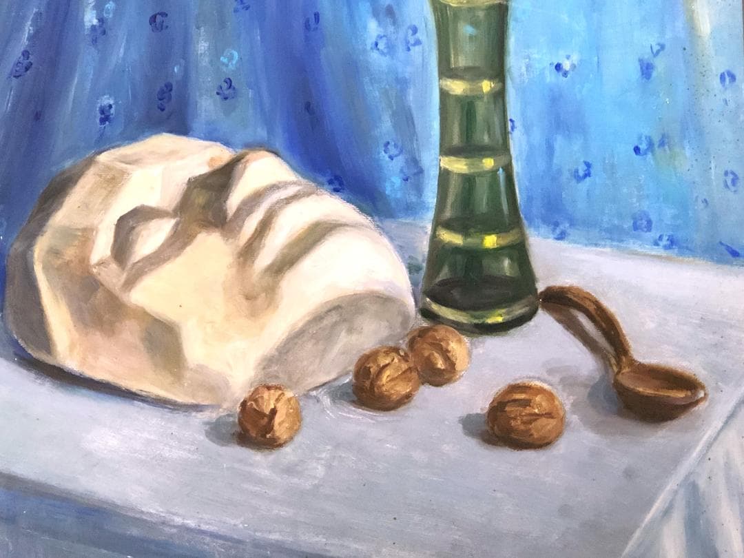 【 林武 静物画 】　板絵額装