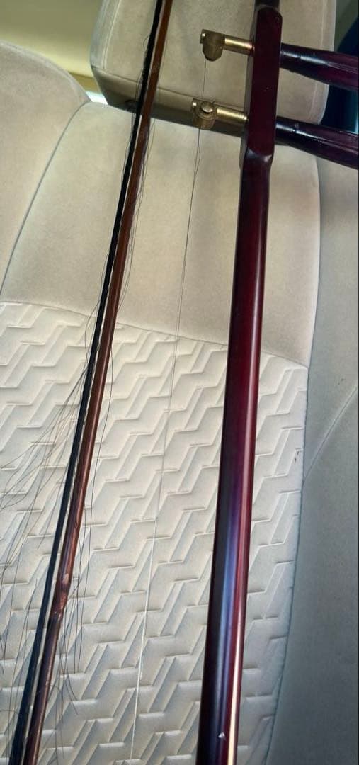 赤茶色 二胡 2本弦 八角形