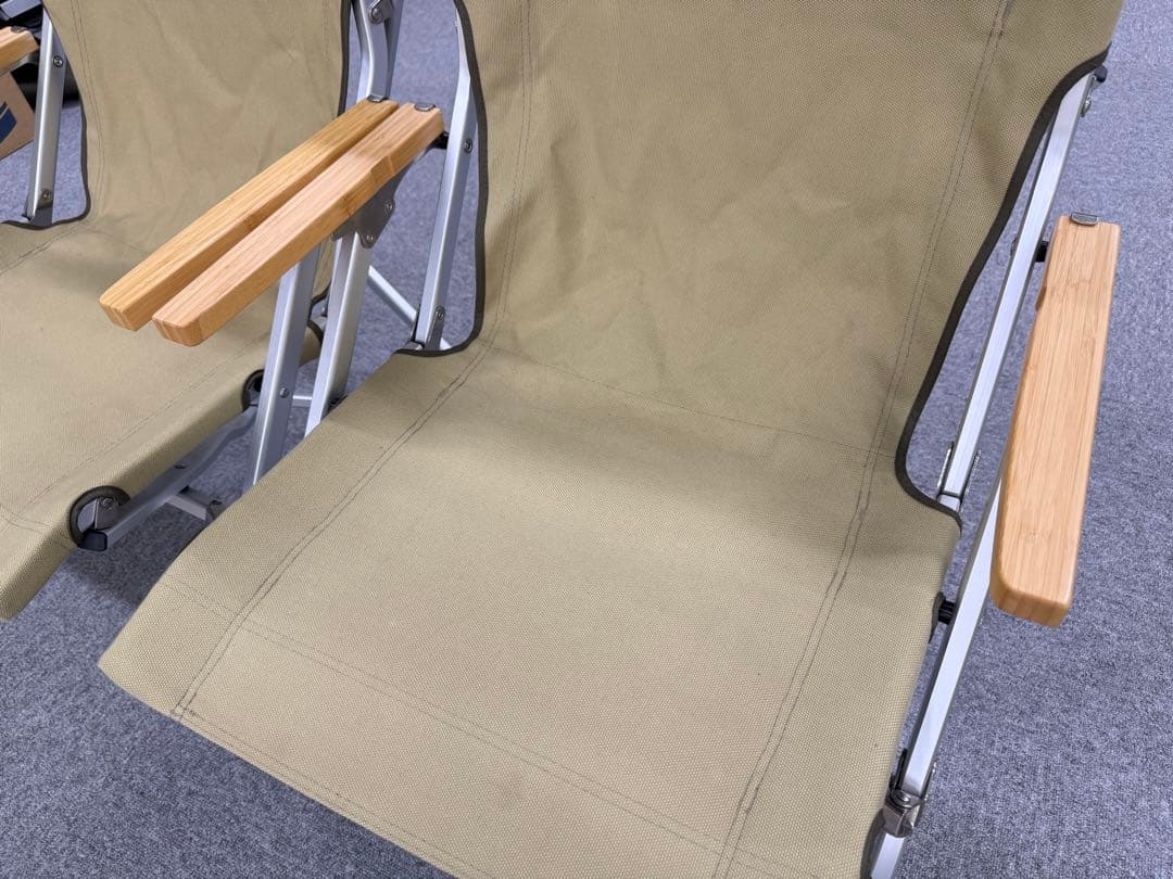  PEAK ローチェア 30 カーキ 2脚セット カバー付き