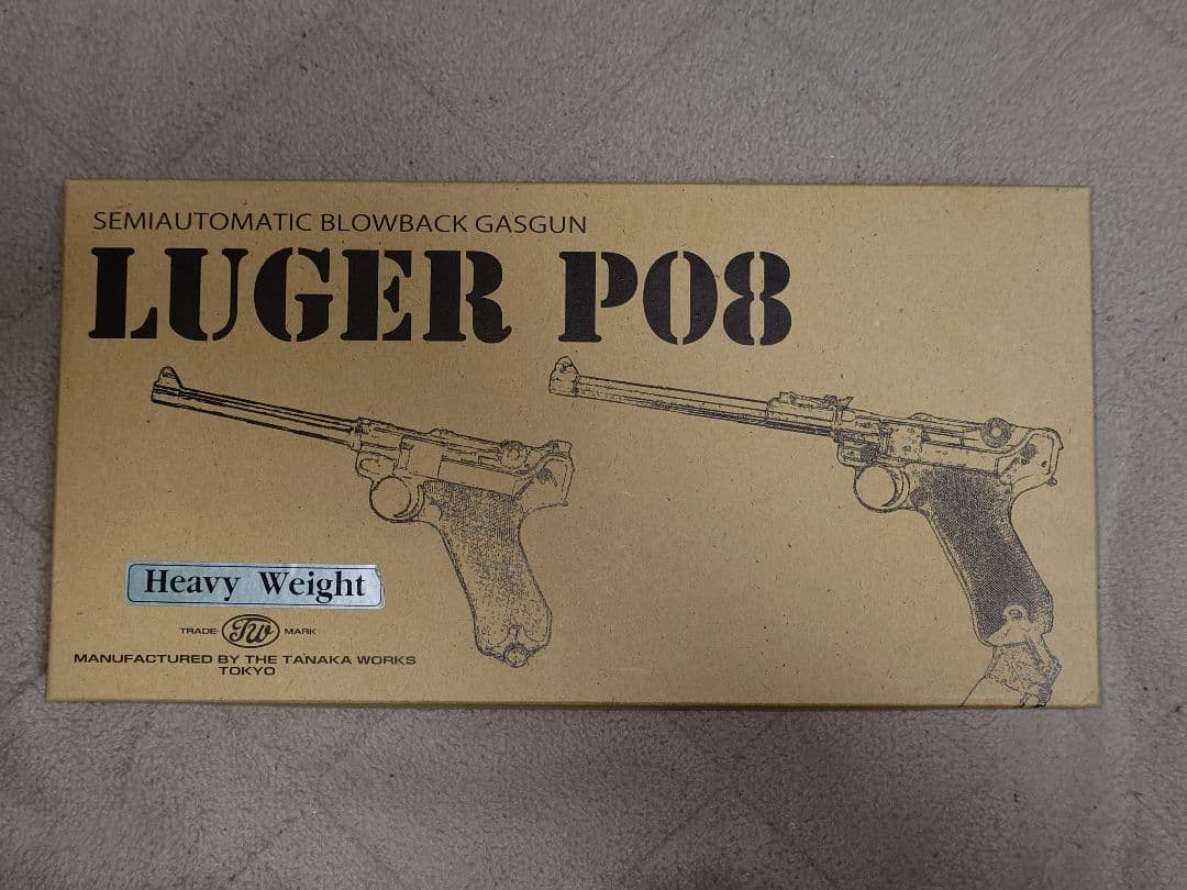 タナカ ルガーP08 HW 6インチ ガスブローバック【美箱付き・動作確認済】