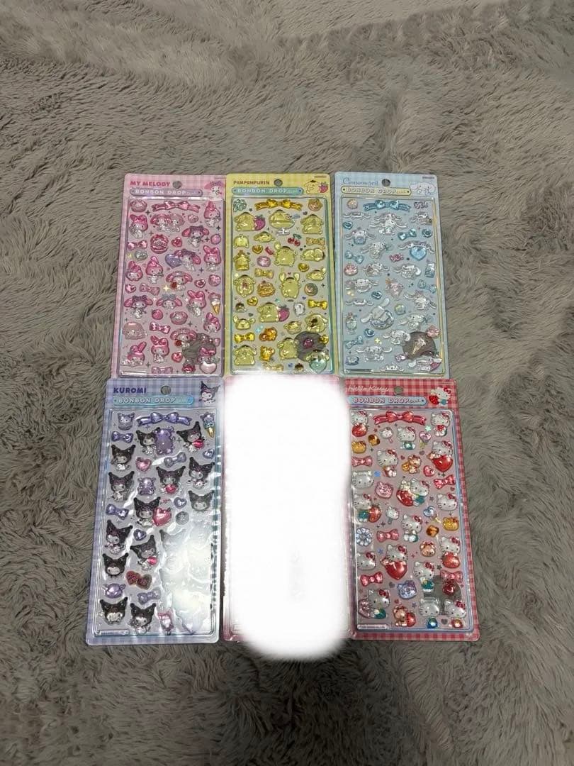 【国内正規品】ボンボンドロップシール　サンリオ　　6点セット