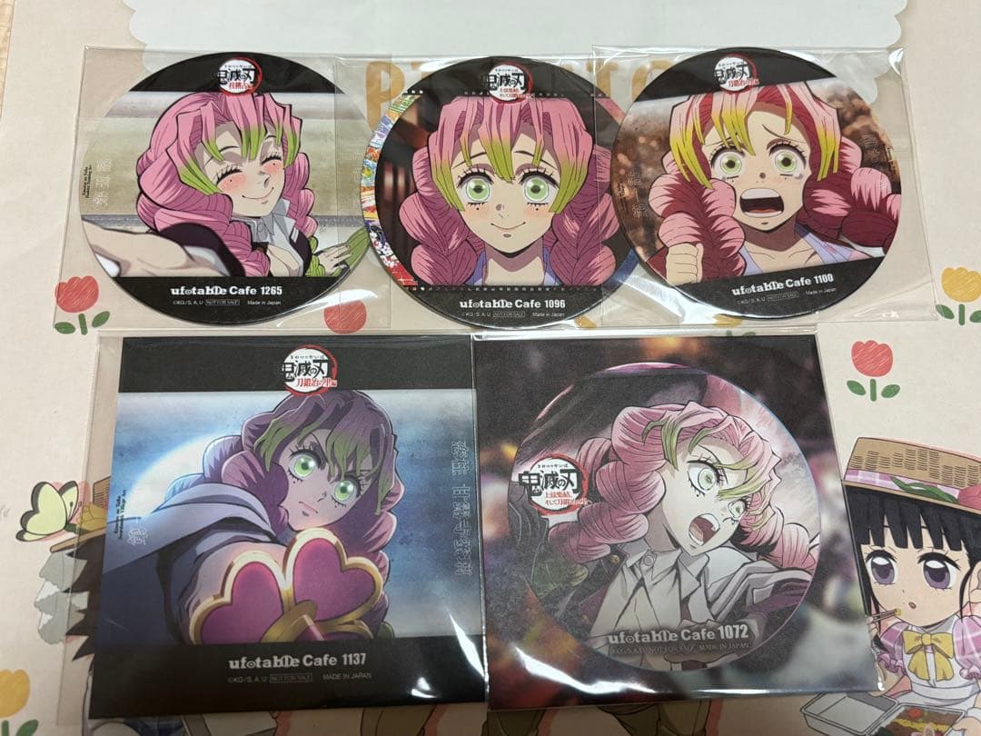 鬼滅の刃　甘露寺蜜璃　コースター　ポストカード　10枚　まとめ売り