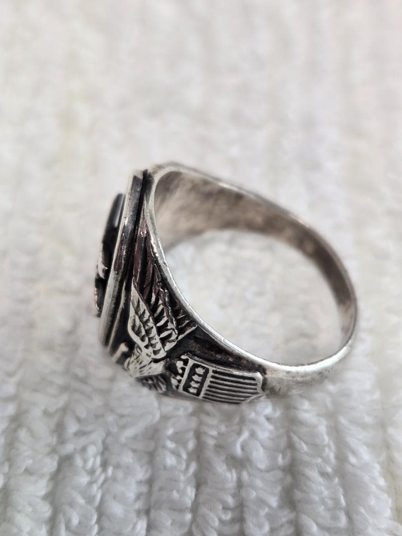 米陸軍　1940～1950年代？　スターリングシルバー　指輪