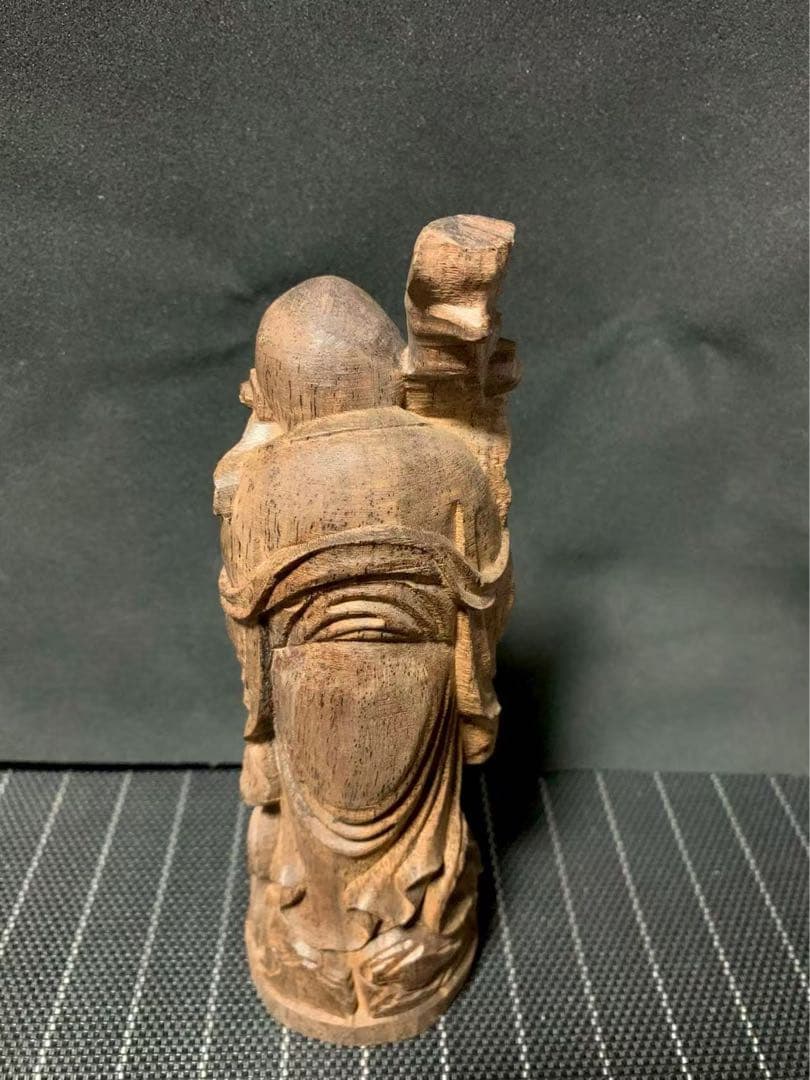 沈香木製老人像 彫刻 約20cm