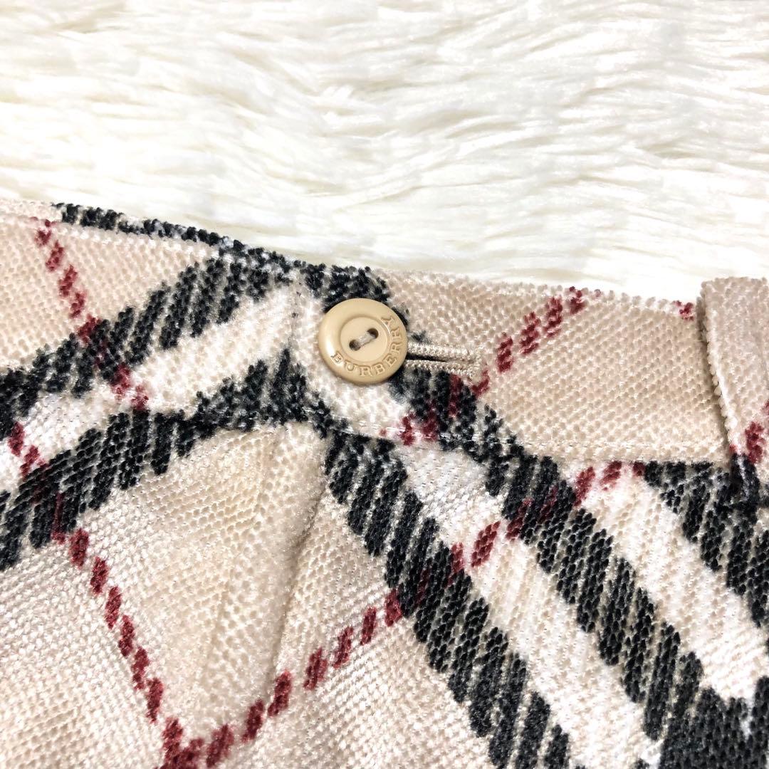 美品✨バーバリー ゴルフ スカート ひざ丈 ノバチェック ベージュ