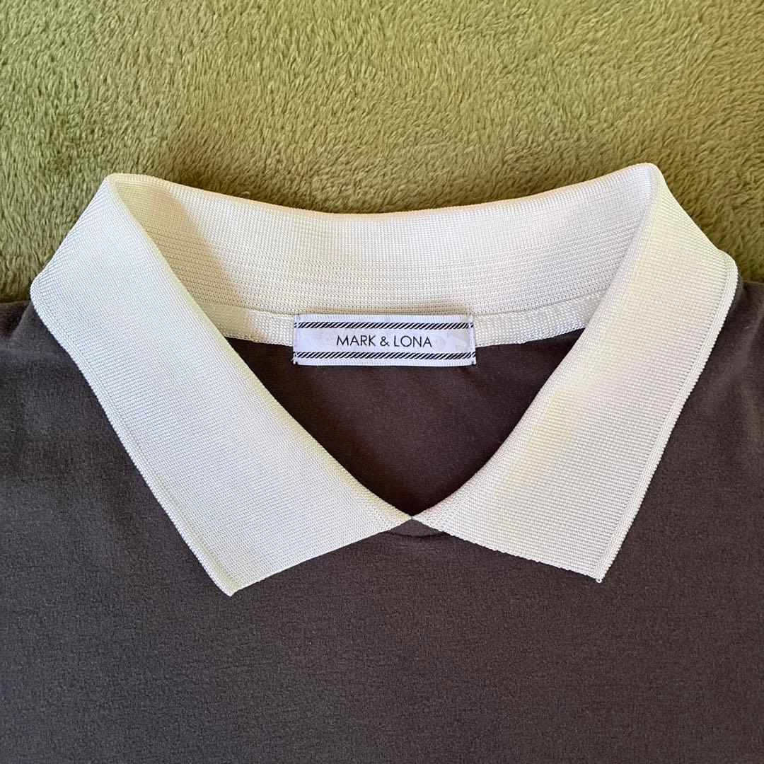 【Lサイズ】MARK & LONA マークアンドロナ　ゴルフ　長袖ポロシャツ