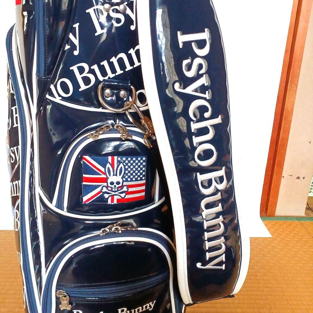 【極美品】★PSYCHO BUNNY★エナメル キャディバック ☆ サイコバニー